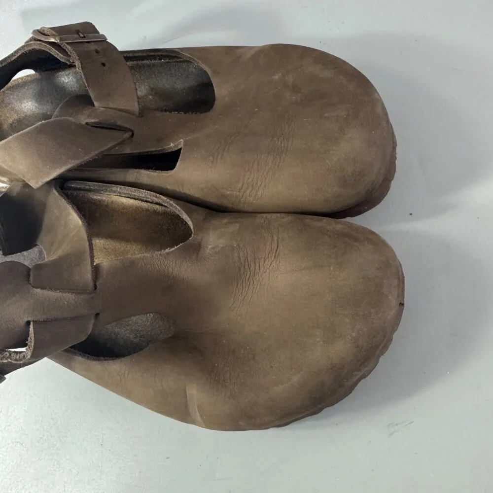 Birkenstock Bonn Nubuck Leather Sandals, Size 39 - Picture 11 of 14